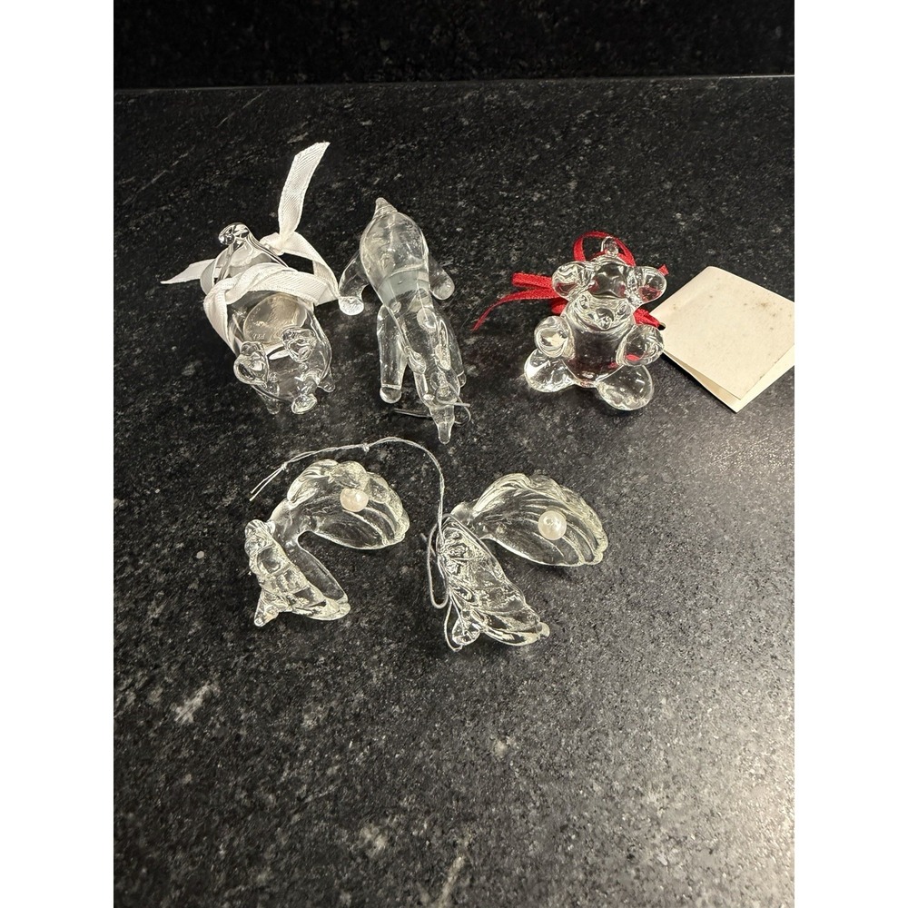 Vintage Mixed Glass Christmas Ornaments Lot Icicles Animals Hearts Shoe Tree 40+ - Picture 12 of 14